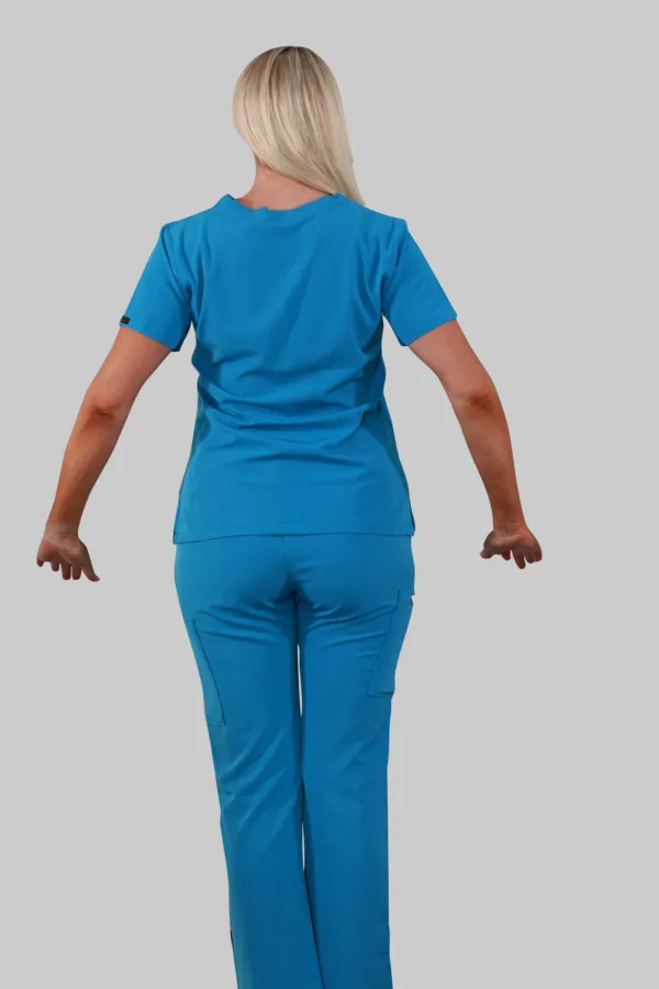 Four Pockets Scrub Pants (Teal) - Image 4
