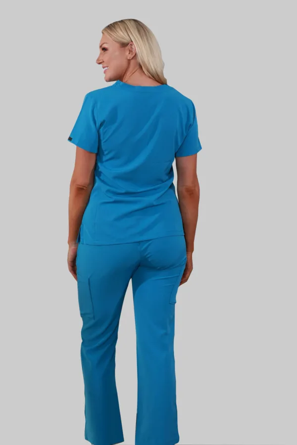 Four Pockets Scrub Pants (Teal) - Image 3
