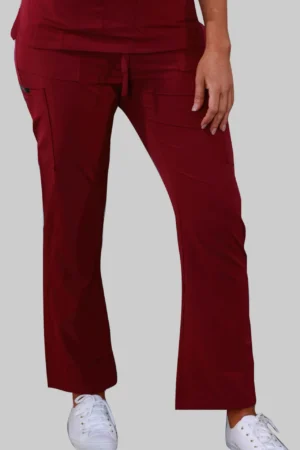 Four Pockets Scrub Pants (Wine)