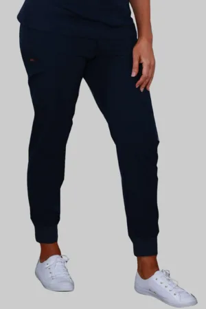 Six Pockets Jogger Scrub Pants (Navy)
